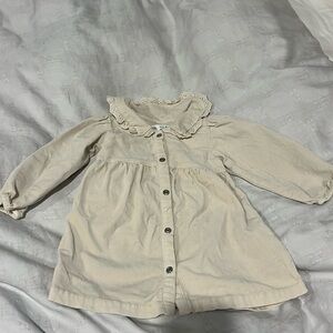 Zara Corduroy Collared Dress 12-18 months